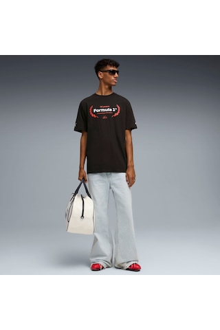 Puma F1 Essentıals Graphıc Erkek Tişört 632652 01 SIYAH