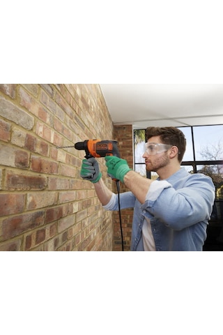 Black+Decker BEH710-QS 13 MM 710W Darbeli Matkap + Anahtarsız Mandren 4 Parça Set