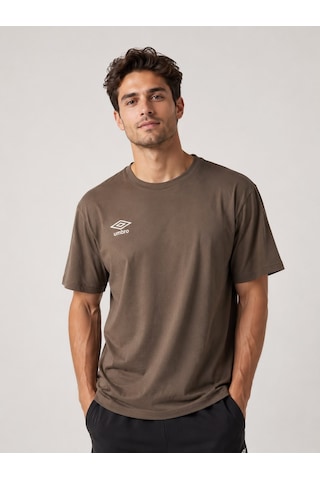 Umbro Season Erkek Kahverengi Pamuklu Spor Tişört Nf0150