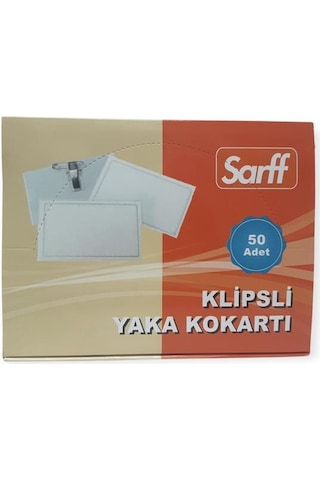 Sarff Kart Kabı- Pvc Kokart İğneli 50 Adet