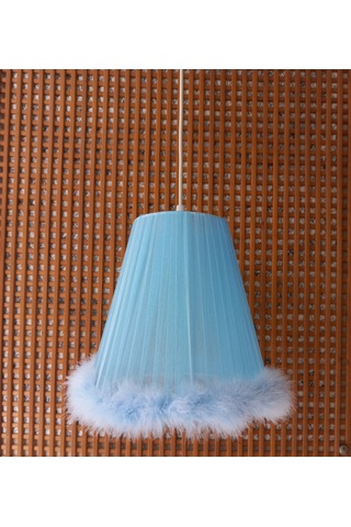 N-04 Mavi Organze Yatak Odası Çocuk Ve Bebek Odası Avize Mavi