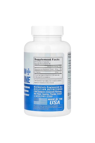 Evlution Magnesium + L-theanine - Natural Relaxation & Focus Supp