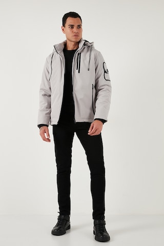 Buratti Regular Fit Çıkarılabilir Kapüşonlu Cepli Erkek Mont 497Albert Taş