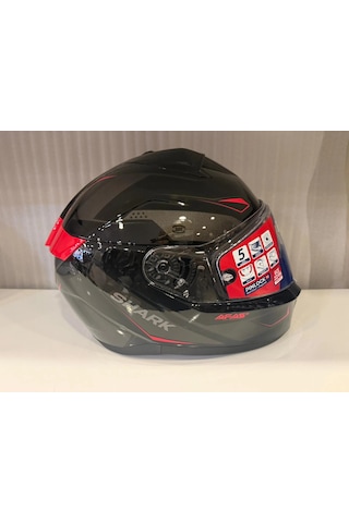 Kask Shark Rıdıll 2 Mekarıum Black Anthracite Red Siyah/kırmızı