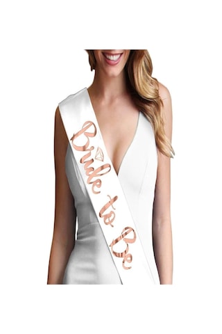 Kuşak Rose Gold Bride To Be Bekarlığa Veda Kuşağı