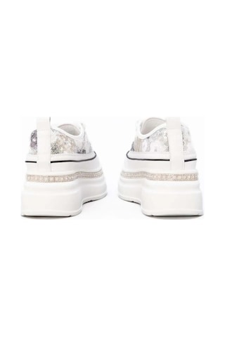 Guja 25y423-6 Gizli Dolgu Pulpayetli Kadın Sneaker Ayakkabı Gri