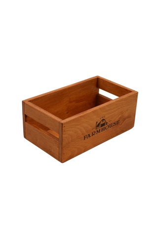 Farmhouse Ahşap Organizer 25cm X 16cm Genişlik, 9cm Yükseklik Çok