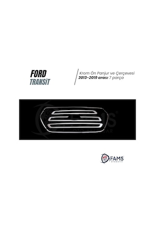 Ford Transit Krom Ön Panjur+Çerçeve 5 Prç. 2013-2019 P.Çelik