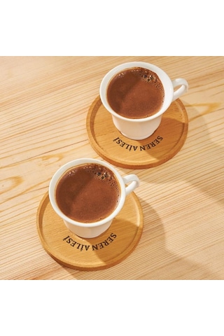 Kişiye Özel Bambu Tabakali Çay Fincanı