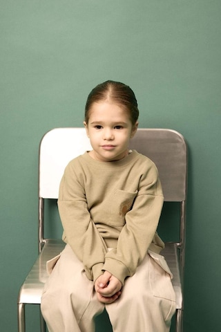 Defacto Erkek Bebek Baskılı Waffle Sweatshirt G6386a526spkh96 Haki-kh96