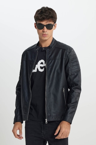 Lee Regular Fit Fermuarlı Siyah Erkek Ceket L242469001 Siyah