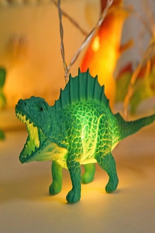 Dinozor String Light Çocuk Bebek Odası Aydınlatma 10 Adet Ledli Dinazor Pilli Işıklı 200 Cm