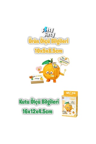 Loz Micro Block Serisi Sevimli Portakal 330 Parça Oyuncak Yapım Seti Fflz-8819