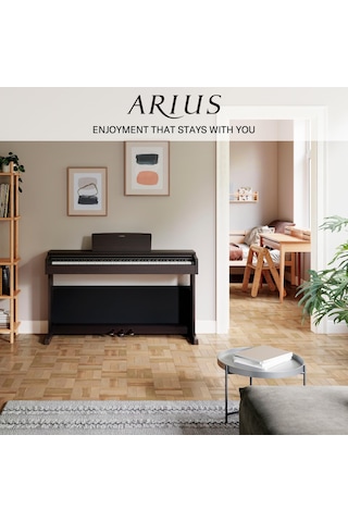 Yamaha Arıus Ydp-145 Dijital Piyano, Rosewood Yeni Başlayanlar Ve Hobi Oyuncuları İçin Klasik Ve Şık Dijital Piyano