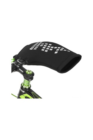 Xindoker Sbr Ve Spandex Mont Bisiklet Eldiveni - Yansıtıcı Bantlı, Rüzgar Ve Soğuk Korumalı, 205g Ağırlık Siyah