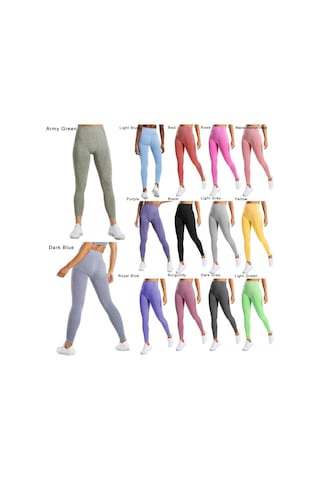 Skycity Yoga Pantolonu - Yüksek Bel Esnek Spor Taytı - Mor Renk - Rahat Ve Şık Mor