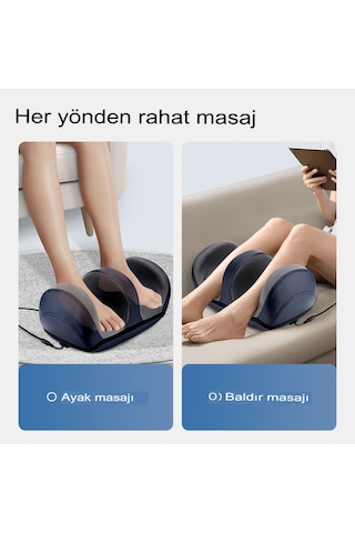 Kablosuz 3d Ayak & Baldır Masaj Aleti, Derin Yoğurma & Isıtma Rahatlama Elastomer Bacak Masaj Aleti Siyah
