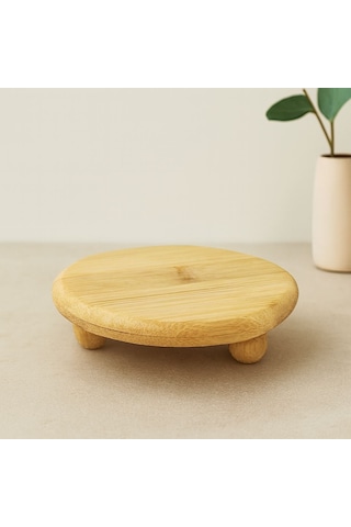 Bambu Sunum Tabağı Ayaklı 11x11 Cm Çok Renkli