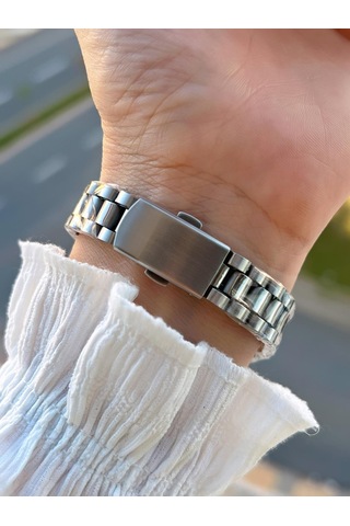 Coliseum Çelik Kordon Takvimli Kadran Özel Tasarım Vintage Seri Kadın Kol Saati+bileklik Ps.8341.m7 Gümüş