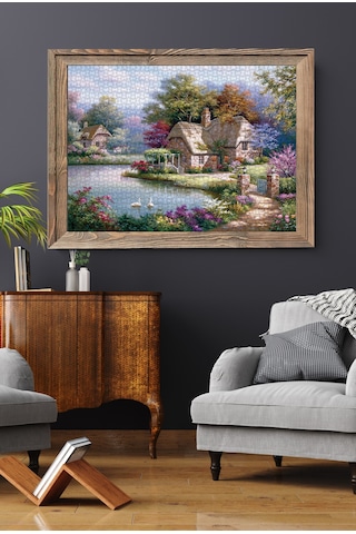 Anatolian 1500 Parçalık Puzzle - Kuğular ve Kır Evi 4529