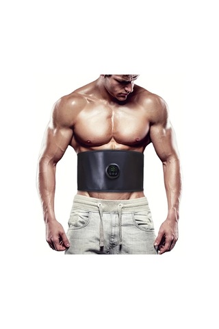 Fochsia Siyah Akıllı Masaj Kemeri Karın Kas Egzersiz Ekipmanı Ev Masaj Aleti Gri