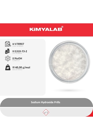 Kimyalab Sodyum Hidroksit Boncuk Kostik Sodium Hydroxide 1 KG
