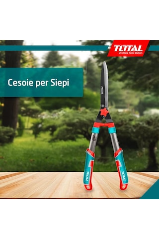 Çit Budama Makası 11 X 32 X 32 Cm Mavi Uzunluk 557 Mm Bahçe İşleri İçin Teflon Bıçaklı İki El Çit Makas