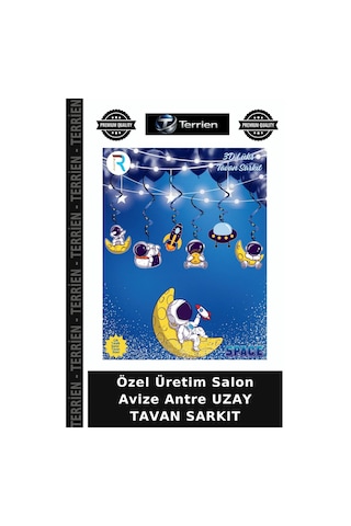 Özel Üretim Salon Avize Antre Uzay Tavan Sarkıt Çok Renkli