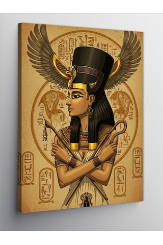 Kanvas Tablo Antik Mısır Kraliçesi Nefertiti 100cmx140cm