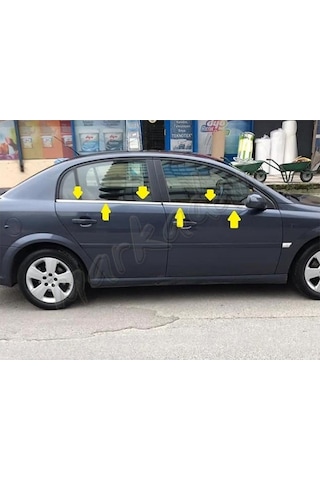 Opel Vectra C Krom Cam Çıtası 2002-2009 4 Parça Paslanmaz  Çelik