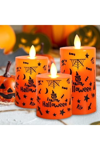 Suntek Led Sütun Mum Tatil Arifesi 3-adet-karışık-boyut