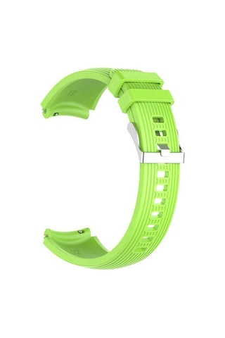 Samsung Galaxy Uyumlu Watch 46mm 22mm Krd-18 Silikon Kordon - Siyah