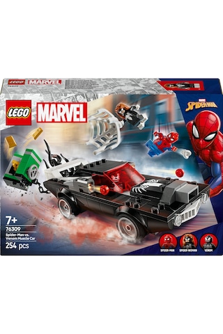 LEGO® Marvel Örümcek Adam, Venom Arabasına Karşı 76309 - 7 Yaş ve Üzeri Çocuklar için Yaratıcı Oyuncak Yapım Seti (254 Parça)