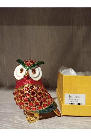 Swarovski Taşlı Baykuş Mücevherlik / Dekoratif Biblo