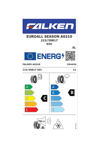 Falken 215/50 R17 Tl 95V Euro Allseason As210 Dört Mevsim Lastiği 2025