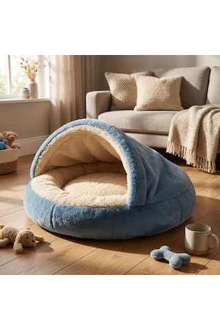 Kanguru Model Yuvarlak Kedi/köpek Yatağı