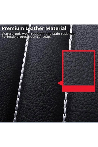 Yaozixa Bej-siyah Deri Oto Koltuk Kılıfı 4'lü Set - Havalandırmalı, Toz Koruyucu, Pvc Deri Ve Kompozit Sünger
