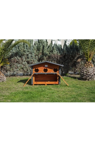 3 Yuvalı Kedi Evi Mamalıklı