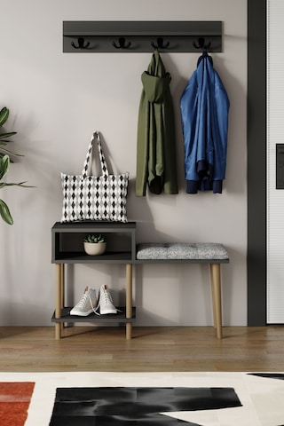 Puflu Ayakkabılık Raflı Ayakkabılık Iki Raflı Ayakkabılık-antrasit Antrasit