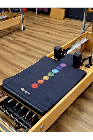 Reformer Pilates Mat ' Kaymaz' -'chakra Black' Renkli