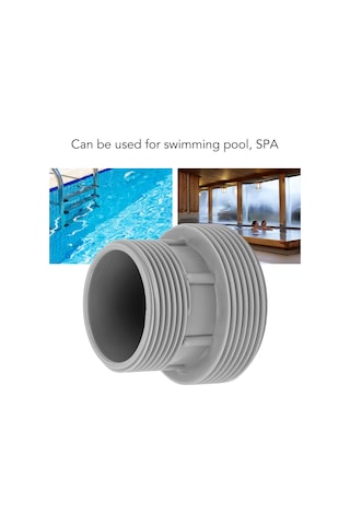 Youmex Intex 4560/58254 Uyumlu Plastik Havuz Hortumu Dönüştürücü Adaptörü 2 Adet - Sızıntı Engelleme, Yüksek Dayanıklı, Montaj Kolay + Yedek Washerlar Diğer