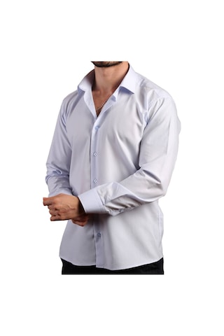 Dicotto Açık Mavi Dar Kesim Slim Fit Uzun Kol Düz Renk Erkek Gömlek - 151-3 001