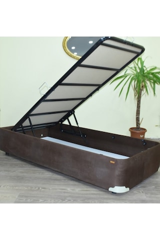 Baza Tay Tüy Kahverengi Model Silinir kumaş Metal Çelik Fırın Boya İskelet 120*200 cm El Yapım