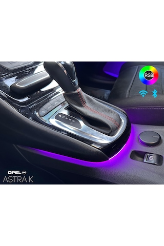 Opel Astra K Vites Altı Rgb Ambiyans Aydınlatma 128 Renk