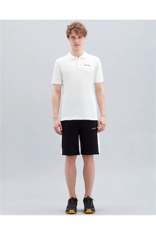 Skechers S211800-102 Polo M Kısa Kollu Erkek Polo Tişört Beyaz