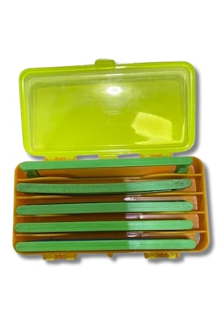 Powerex Çift Taraflı 4 Bölmeli + 5 Rig Sarım Aparatlı Organizer Balıkçı Kutusu