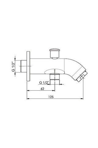 Gpd Ankastre Batarya Gaga Çıkış Ucu Yönlendiricili 1/2'' Ggr08-2 Gümüş