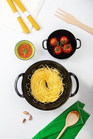 Akrilik Siyah 2 Li Süzgeç Seti Makarna & Pirinç Süzgeci Diğer