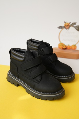 Daxtors Garantili D0cot33 Günlük Ortopedik Çocuk Unisex Soğuk Geçirmez Bot Siyah