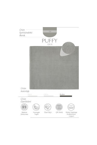 Cool Halı Puffy Gri Düz Renk Yumuşak Kalın Modern Kesme Pelış Yatak Çocuk Salon Oturma Ev Oda Halısı